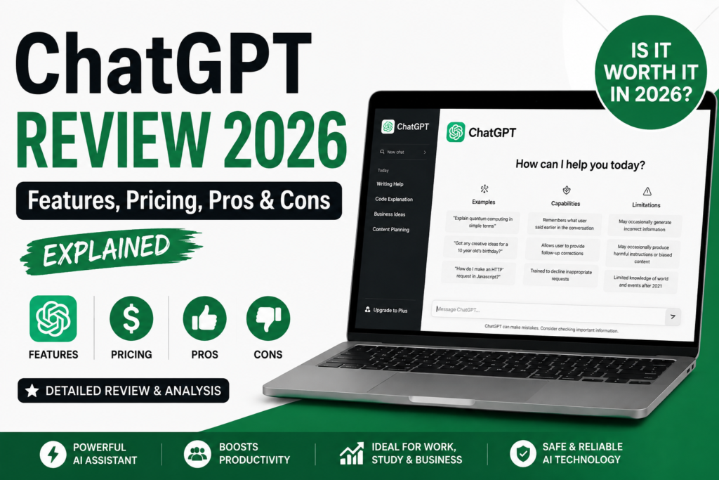 ChatGPT Review 2026: Features, Pricing, Pros & Cons Explained