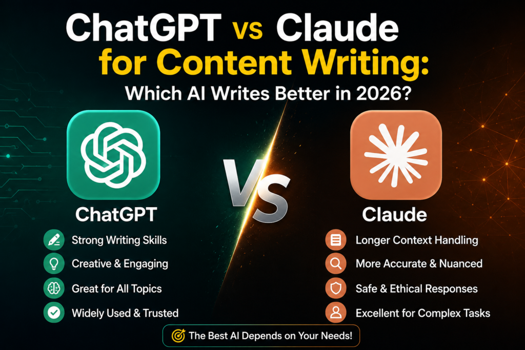 ChatGPT vs Claude for Content Writing Which AI Writes Better in 2026