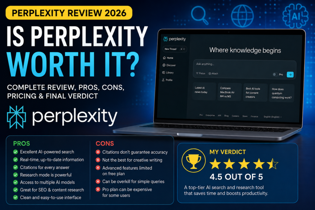 Perplexity Review 2026 Is It Worth It for Research, Search, and AI Work