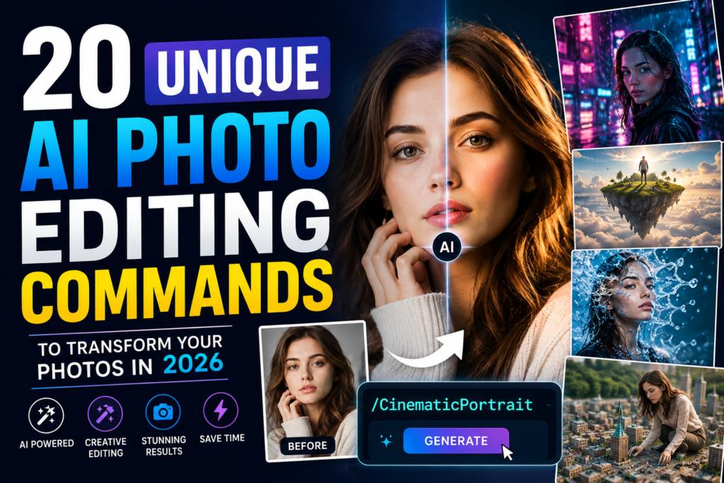 20 Unique AI Photo Editing Commands to Transform Your Photos in 2026