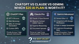 ChatGPT vs Claubde vs Gemini Whibch $20 AI Plan Is Worth It